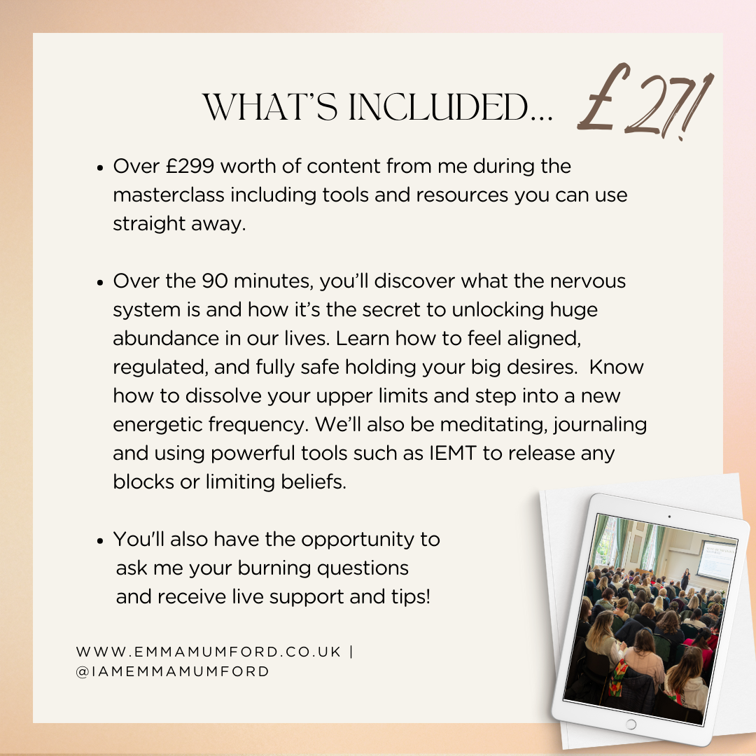 REGULATE TO RECEIVE MASTERCLASS