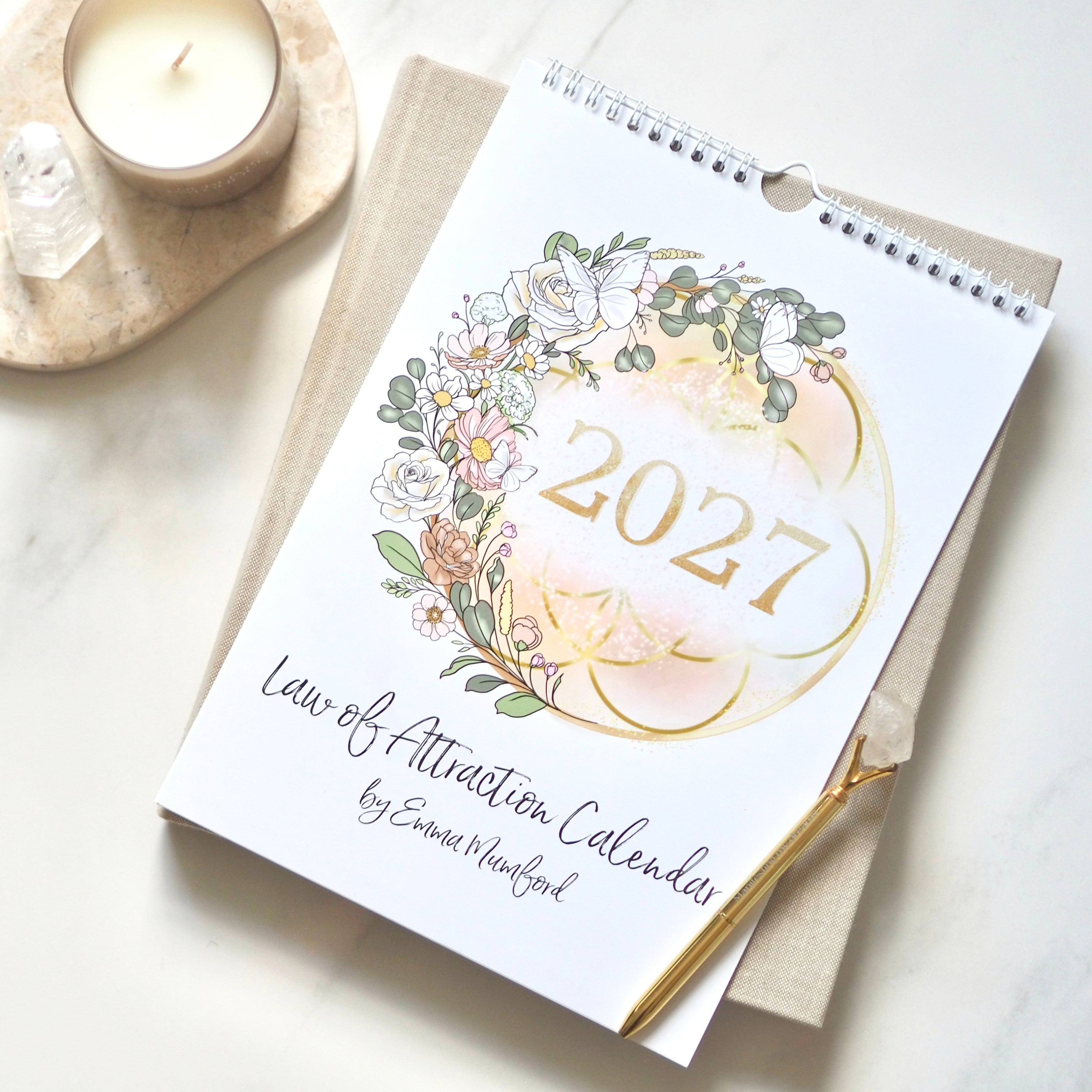 2027 Law Of Attraction Wall Calendar A4 | Emma Mumford